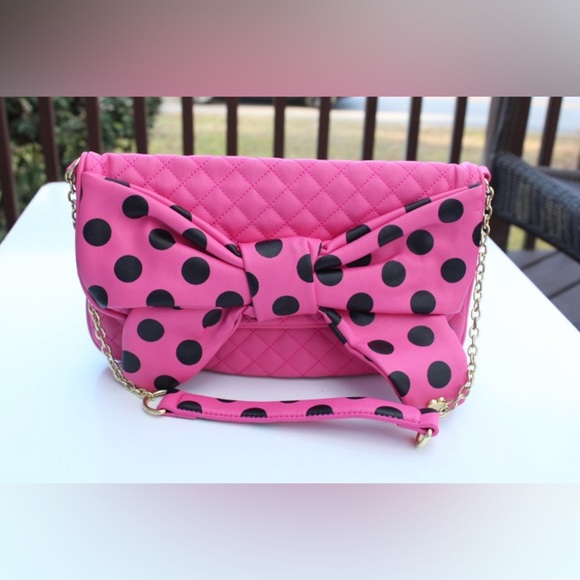 Betsy Johnson dots enough shoulder bag - Picture 10 of 10